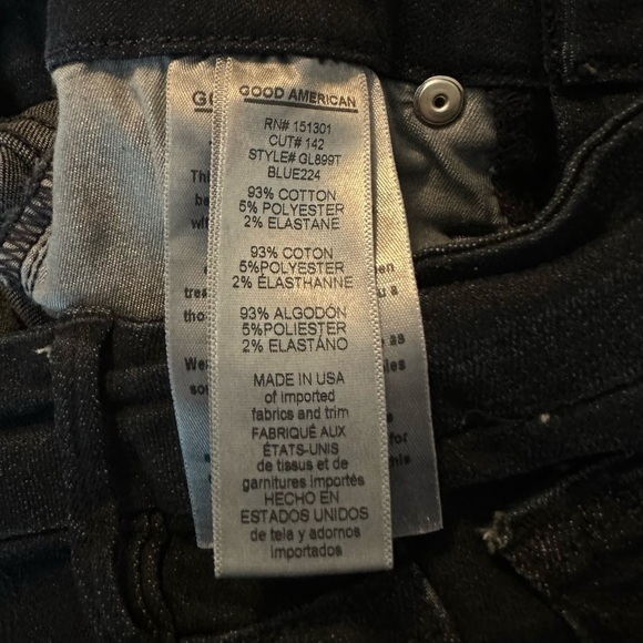 Good American Good Legs Skinny Jeans in Blue224 Wash - Size 00/24 - Picture 5 of 12
